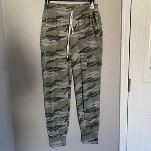 Army printed joggers